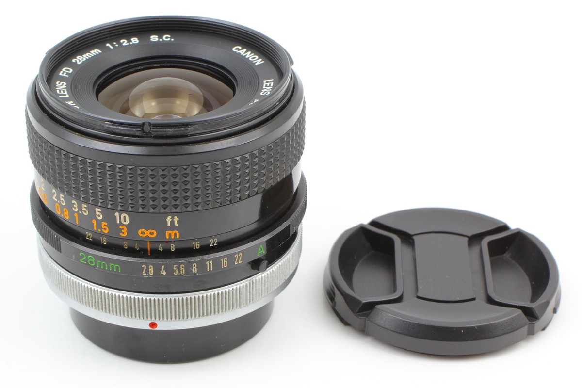 【外国人のセツさま専用】キヤノンFTb＋FD28mm 1：2.8 s.c Near MINT w/z Case] Canon FD 28mm f2.8 s.c. SC Wide Angle MF