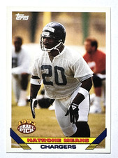 ROOKIE CARD NATRONE MEANS San Diego Chargers 1993 Topps Football Card #243
