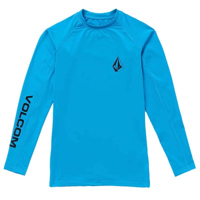 Volcom Herren Lido Rashguard Flut Blau Langarm ( Tbl )