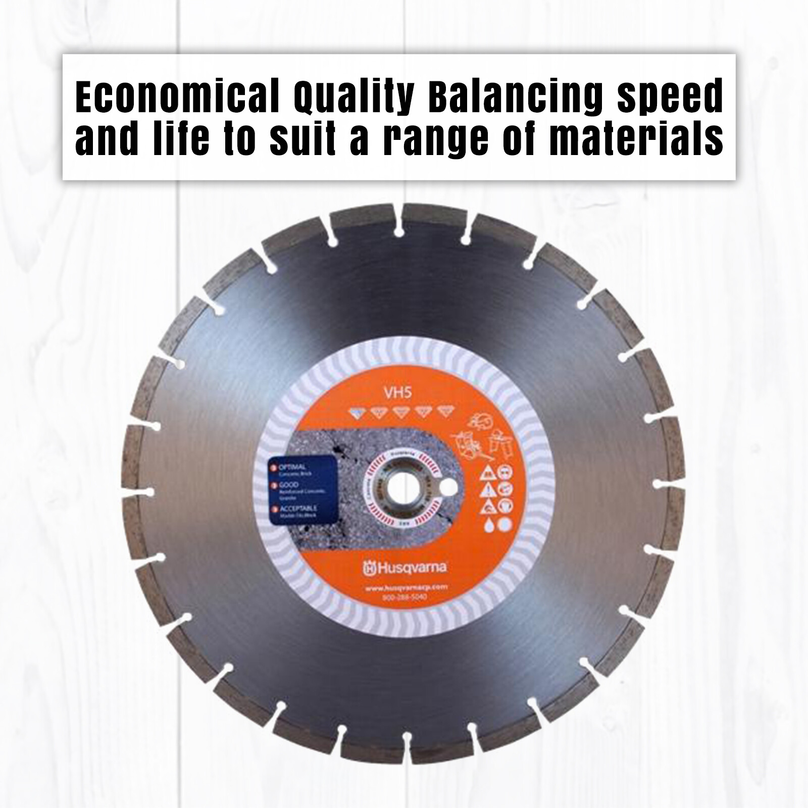 Set of 2 Husqvarna Diamond Blade 585421904 350mm Circular Saw 14 Inch