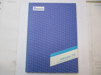 Zweckform  #  728 ,     2 x 50 Blatt , 50 Originale und je 1 Kopie