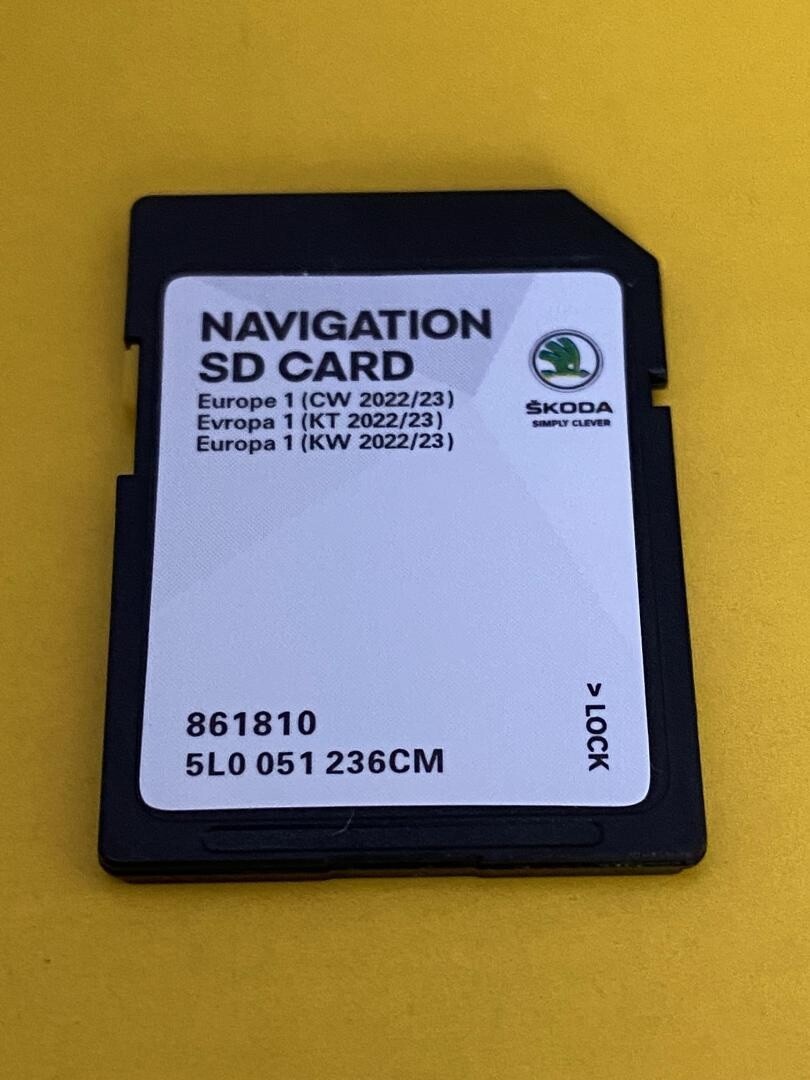 Skoda SD Card Maps Karte tarjeta mapas AMUNDSEN 2 MIB2 2022/ 2023