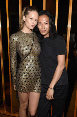 Model Anna Ewers fashion designer Alexander Wang at the official C - Old Photo