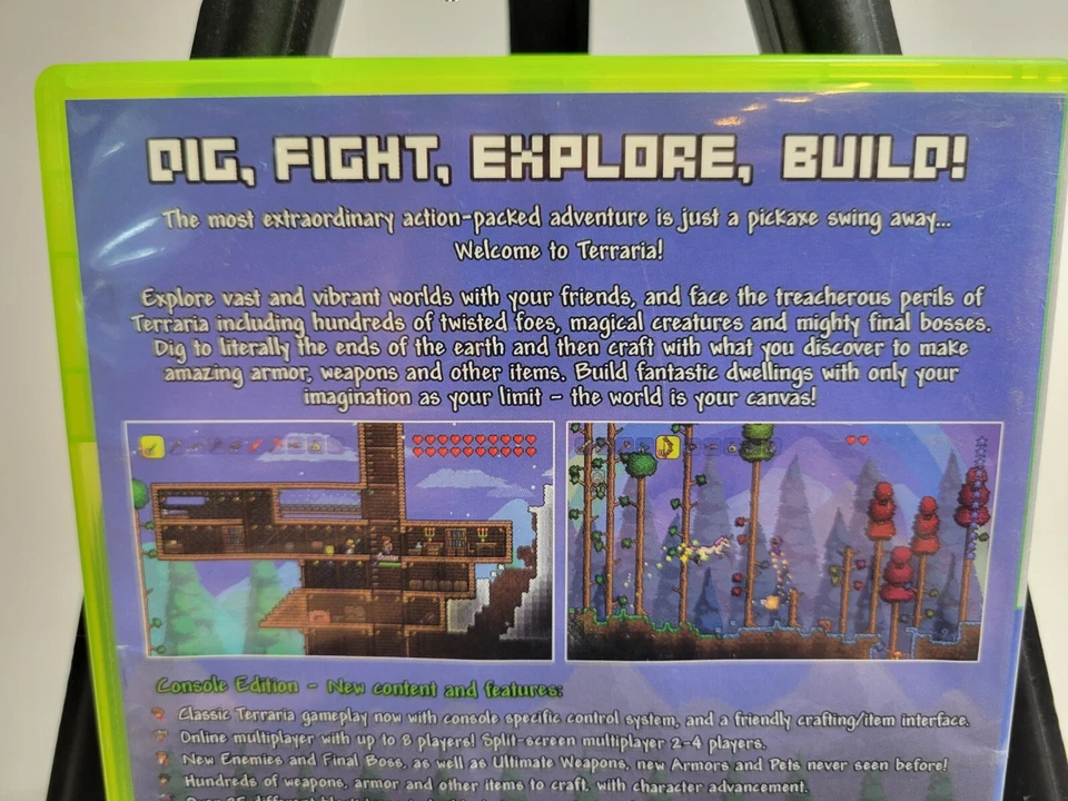 Terraria (Xbox 360, 2012) CIB W/ Manual Video Game Platinum Hits - Image 4 of 4