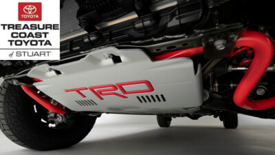 New Oem 2023-2025 Toyota Sequoia TRD Pro Front Skid Plate w/Red