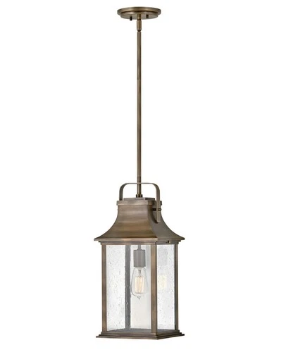 Hinkley Lighting 2392 Bronze 9"W Outdoor Mini Pendant - Picture 1 of 3