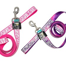 New Dog Leash 6' Long Coastal Lazer Brite Large Pink Purple Made In USA NWT