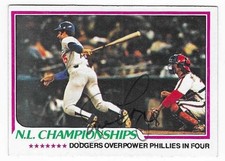DAVE LOPES 1978 TOPPS AUTOGRAPHED SIGNED # 412 LOS ANGELES DODGERS