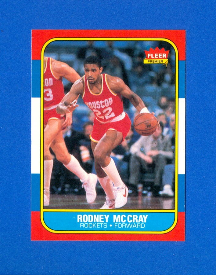 1986/1987 Fleer Basketball#71 Rodney McCray 86/87 Set Break RC Rookie Card NM/MT