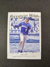 2026 TOPPS SERIES 1 BOBBY WITT JR GREATEST HITS GH-18 ROYALS 75th ANNIVERSARY