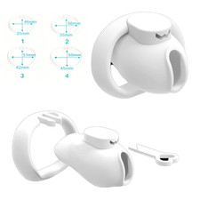 For Resin Chastity Cage Permanent Locking Male Lock Sissy Training Abstinence