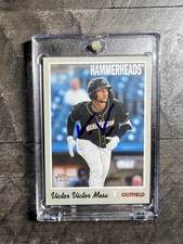 Victor Victor Mesa Signed IP Auto 2019 Topps Heritage Minor #180 Hammerheads