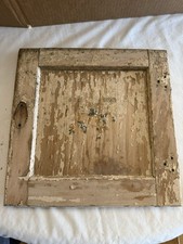 VINTAGE HOOSIER TYPE CABINET UPPER CABINET DOOR. 12.25" X 12.25"  NEEDS REFINISH