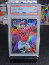 Shohei Ohtani 2018 Topps Fire Rookie RC Purple Holo Foil #/99 PSA 9 Pop 17 