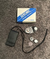 Sekonic Studio Deluxe II L-398M Light Meter With Case and Original Box