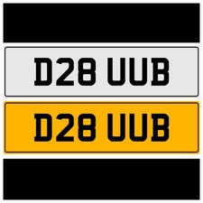 D28 Uub Vw Dub Uk Number Plate Vw Dub Car Culture Private Tag
