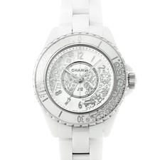 CHANEL J12-20 33Mm H6477 White Case Size 33 x 33 mm Ladies Used Watch #4107