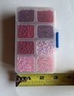PandaHall Elite glass seed beads 8/0 Mixed pink and red colors — photo 4