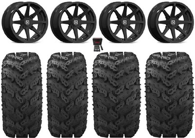 Valor V01 14'' Wheels Black 27'' Reptile Tires Can-Am Renegade Outlander