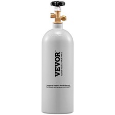 5lb Aluminum Gas Cylinder with CGA320 Valve  Gray Spray Coated Finish