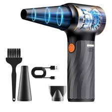Compressed Air Duster, 260000RPM Cordless Electric Air Blower