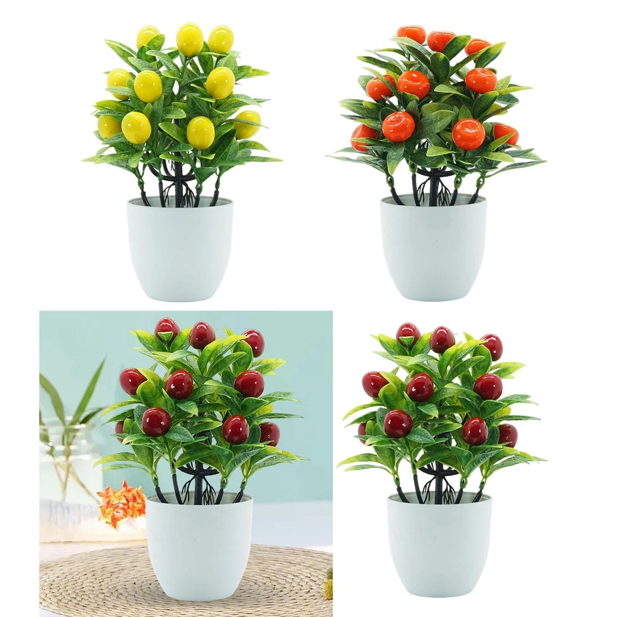 Piccole Piante Finte In Vaso – Felci Di Boston Artificiali In Seta, Decorazione Verde Per Casa, Soggiorno, Scrivania E Bagno (Altezza 32 Cm)