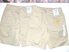 Cat  Jack Boys Khaki Drawstring Shorts Size L Set of 2 