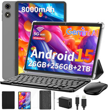 2026 Tablet with Keyboard, 26GB  256GB 2TB Expand , 10 Inch Android 15 Tablets