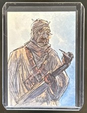 2023 Topps Chrome Galaxy Star Wars Tuskey Raider Sketch Veronica Auto #1/1