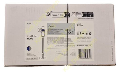 Dyson V15 DETECT Fluffy Akku Handstaubsauger Vacuumcleaner Aspirateur 476575-01 - Bild 6 von 8