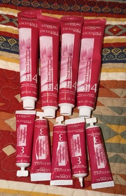 NEW Lot of 4 L'Oreal Excellence Creme #4 Deep Caring Conditioner & 5 Shampoo #3