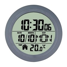 1X(No Punching Suction Cup Clock Home  Bathroom Kitchen Clock LCD Digital3001