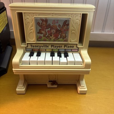 VINTAGE TOMY 1978 TUNEYVILLE PLAYER PIANO FOR PARTS NOT WORKING