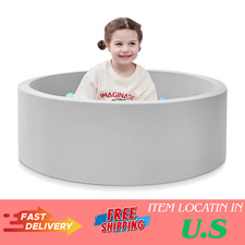 Foam Ball Pit, 35.4"x 11.8" Ball Pits for Toddlers, Soft Round Kiddie Baby Playp