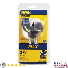 Hardened Steel Hole Cutter 2-1/4in Diameter Fast Drilling Quick Change Shank New