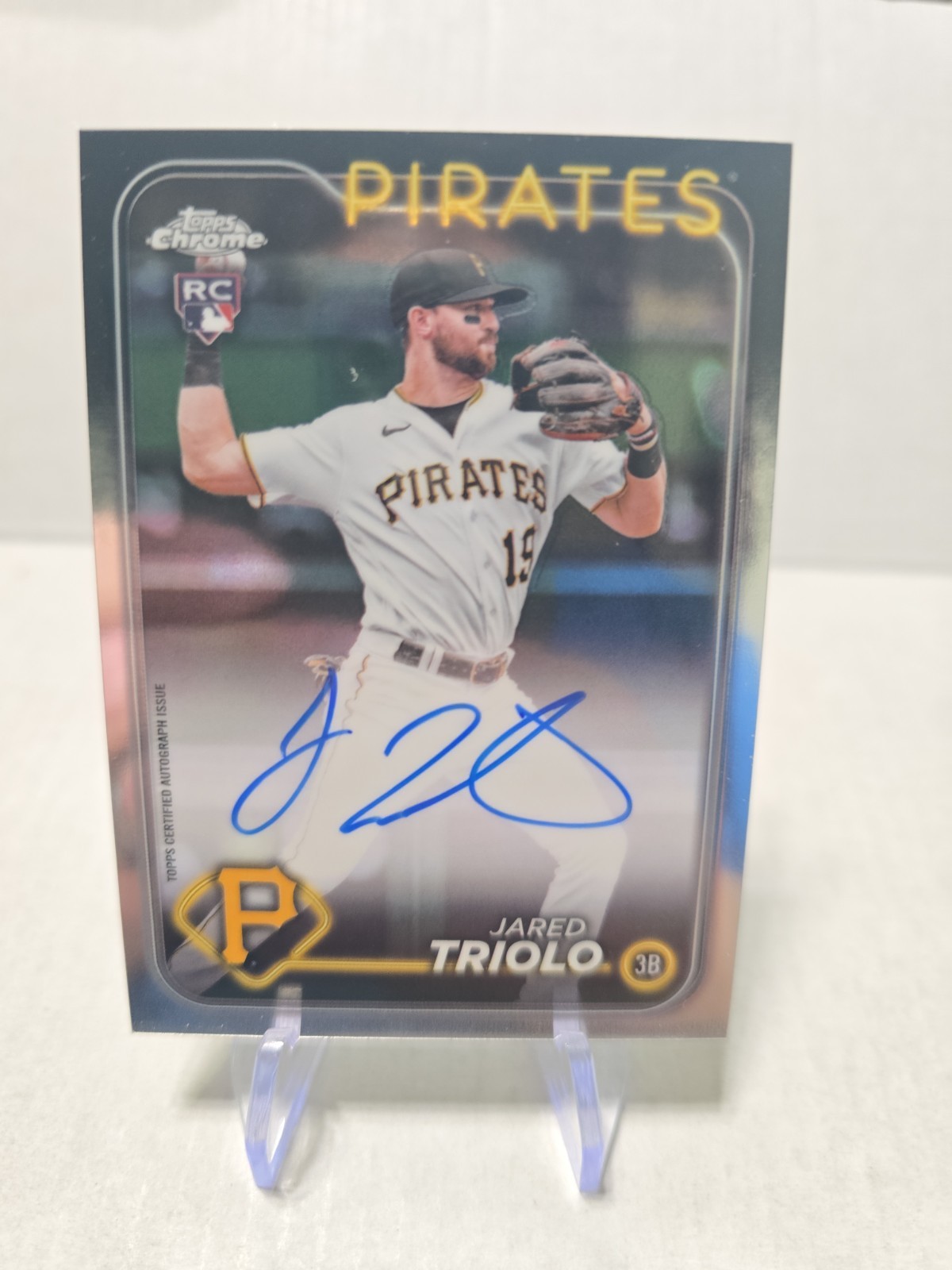 2024 Topps Chrome - Rookie Autographs Jared Triolo #RA-JTR (AU, RC)