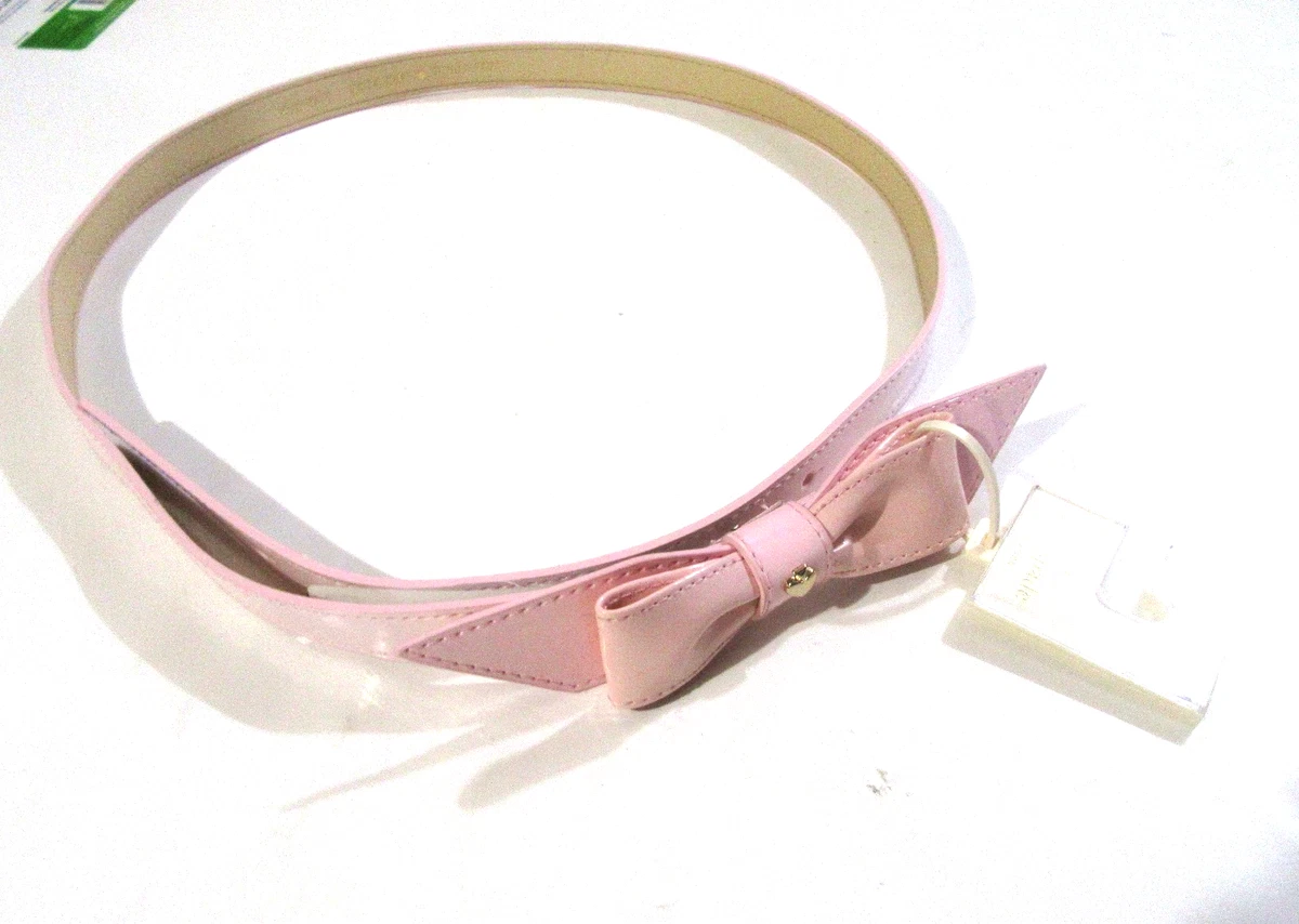 Kate Spade New York Belt Large Limeade Shoestring Bow Leather Vacation Summer kate spade new york Bow Leather Skinny Belts for Women for  main image 4