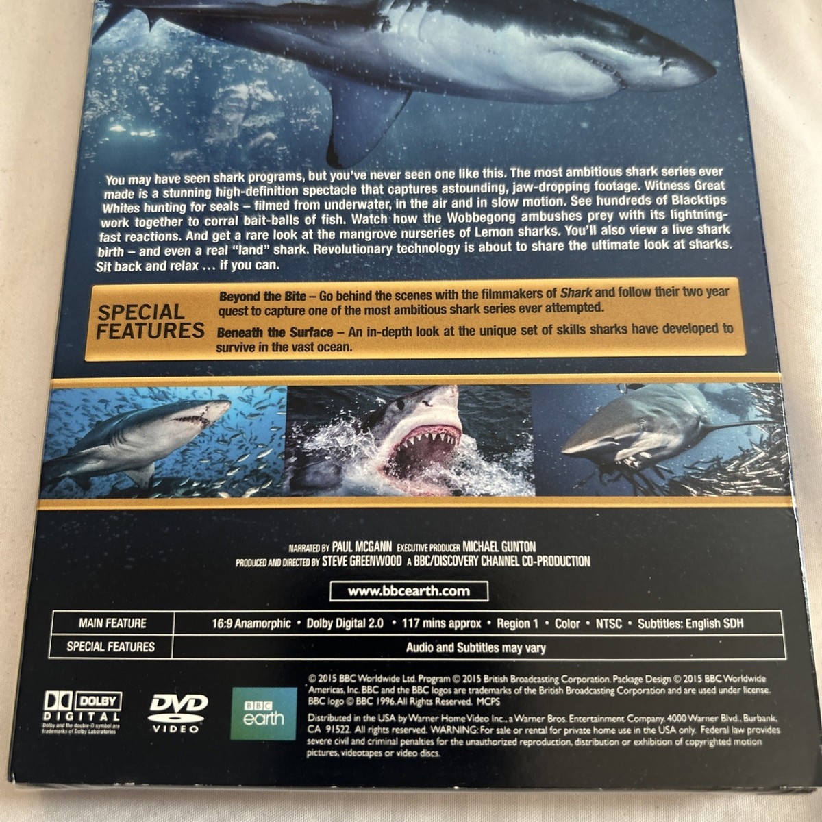 Shark: The Ocean's Greatest Predators DVD Earth nature