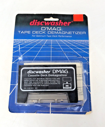 Vintage Discwasher D'MAG Cassette Deck Demagnetizer Black Tape RG11335 Rev. 383