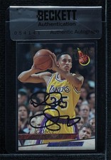 BAS 1993-94 Fleer Ultra Doug Christie #93 Seal of Authenticity Auto 3c7