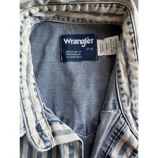 Vintage Wrangler X-long tail regular fit 17x35 bright multicolor denim button