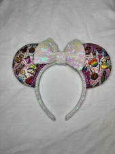 Mouse Ears Unofficial Disney Glitter Headband Rhinestones Sequins Colorful