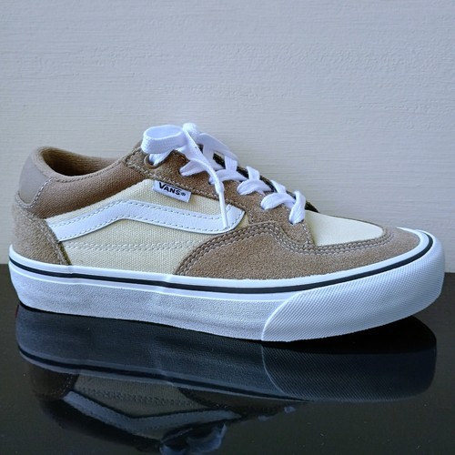 Vans Men's Rowan Suede / Canvas Sneaker in Awesome Walnut