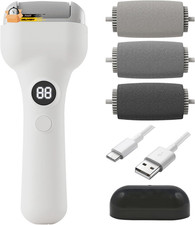 Electric Foot Callus Remover, Rechargeable Pedicure File, Waterproof Foot Scrub