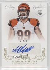 2013 National Treasures Signatures Century Gold /49 Margus Hunt Rookie Auto RC