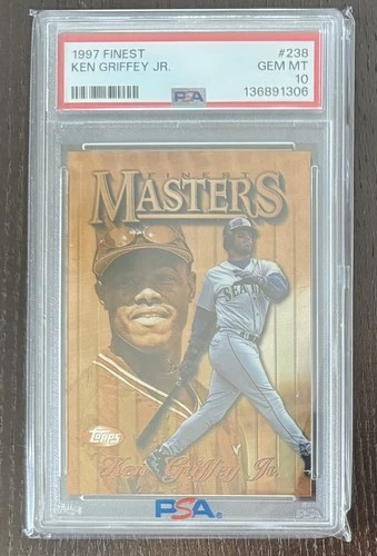 KEN GRIFFEY JR. #238 🔥 PSA 10 MASTERS 🔥 1997 TOPPS FINEST SEATTLE MARINERS