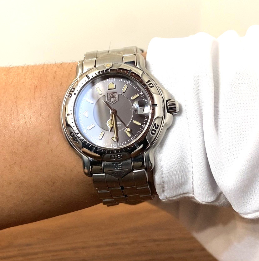 ▶[N MINT] TAG HEUER 6000 Series WH1112-K1 37mm Quartz Men's Watch Gray Dial Date image 4