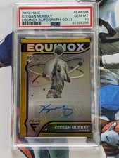 2022 Panini Flux Keegan Murray Rc Auto Gold /10 PSA 10 Gem mt