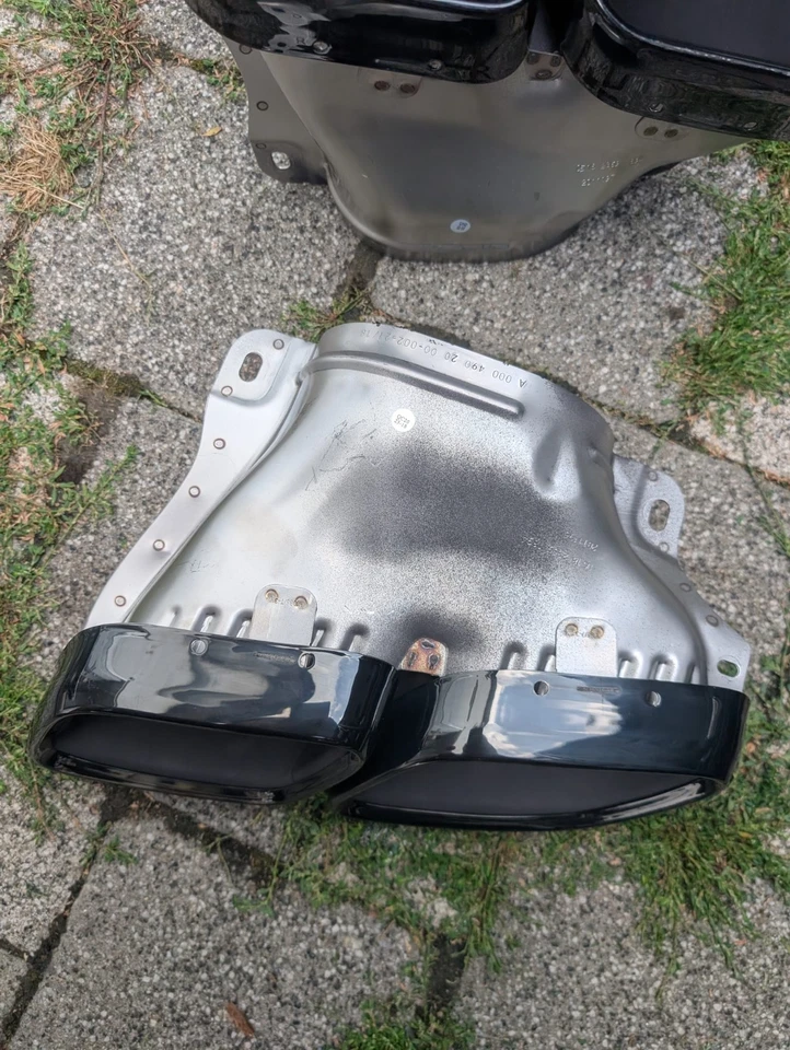 Mercedes AMG Auspuffblenden X290 GT GLS 167 Schwarz - Bild 2 von 4