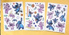 Stitch Sticker Sheet Lot Of 3